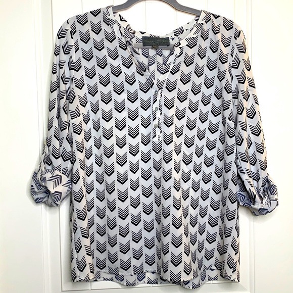 Sunday in Brooklyn chevron Blouse - Picture 7 of 14